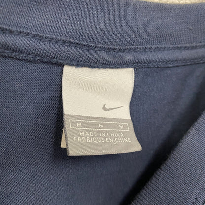 00s　NIKE　半袖Tシャツ　ヴィンテージ　ワンポイント刺繡ロゴ　紺　ネイビー　Mサイズ