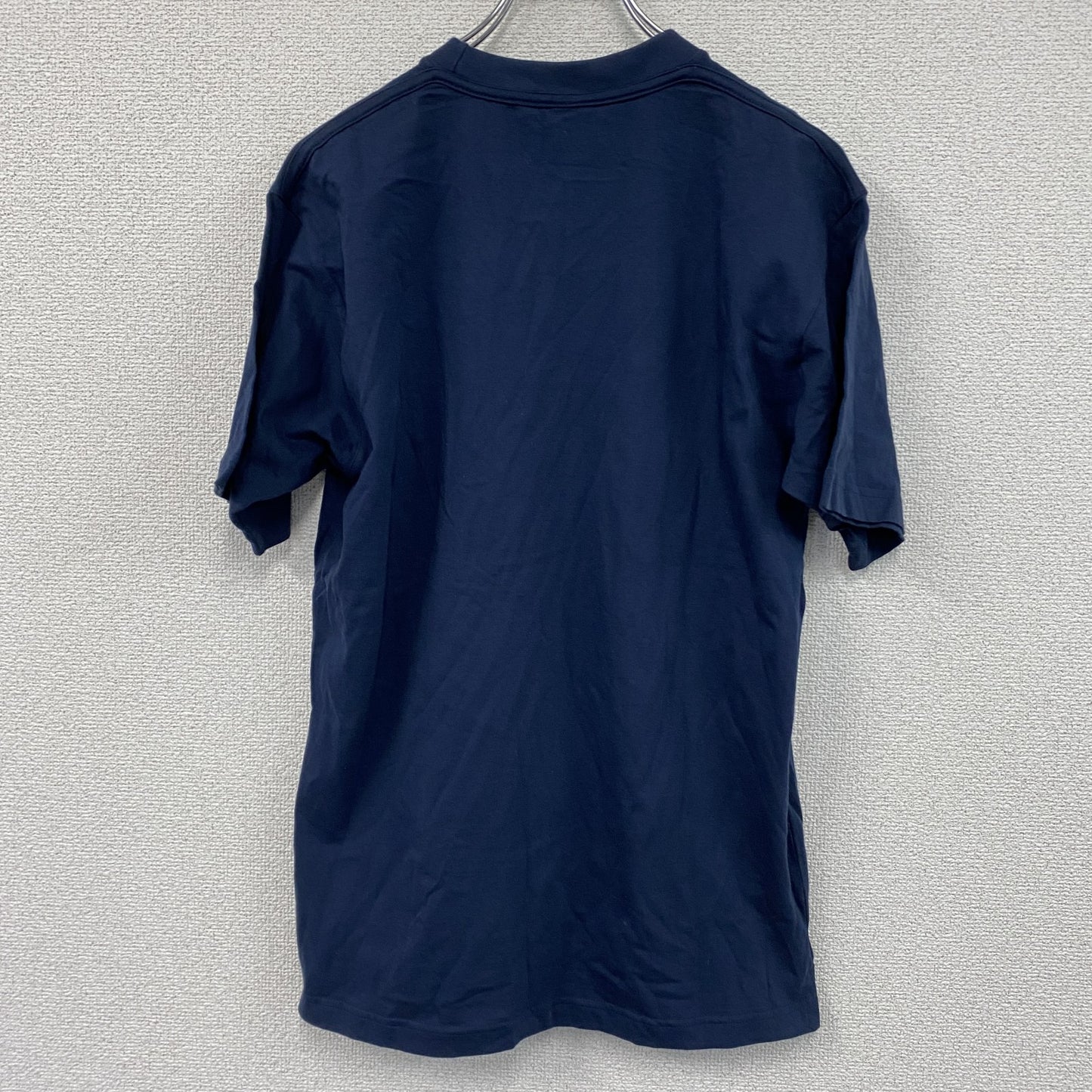 00s　NIKE　半袖Tシャツ　ヴィンテージ　ワンポイント刺繡ロゴ　紺　ネイビー　Mサイズ