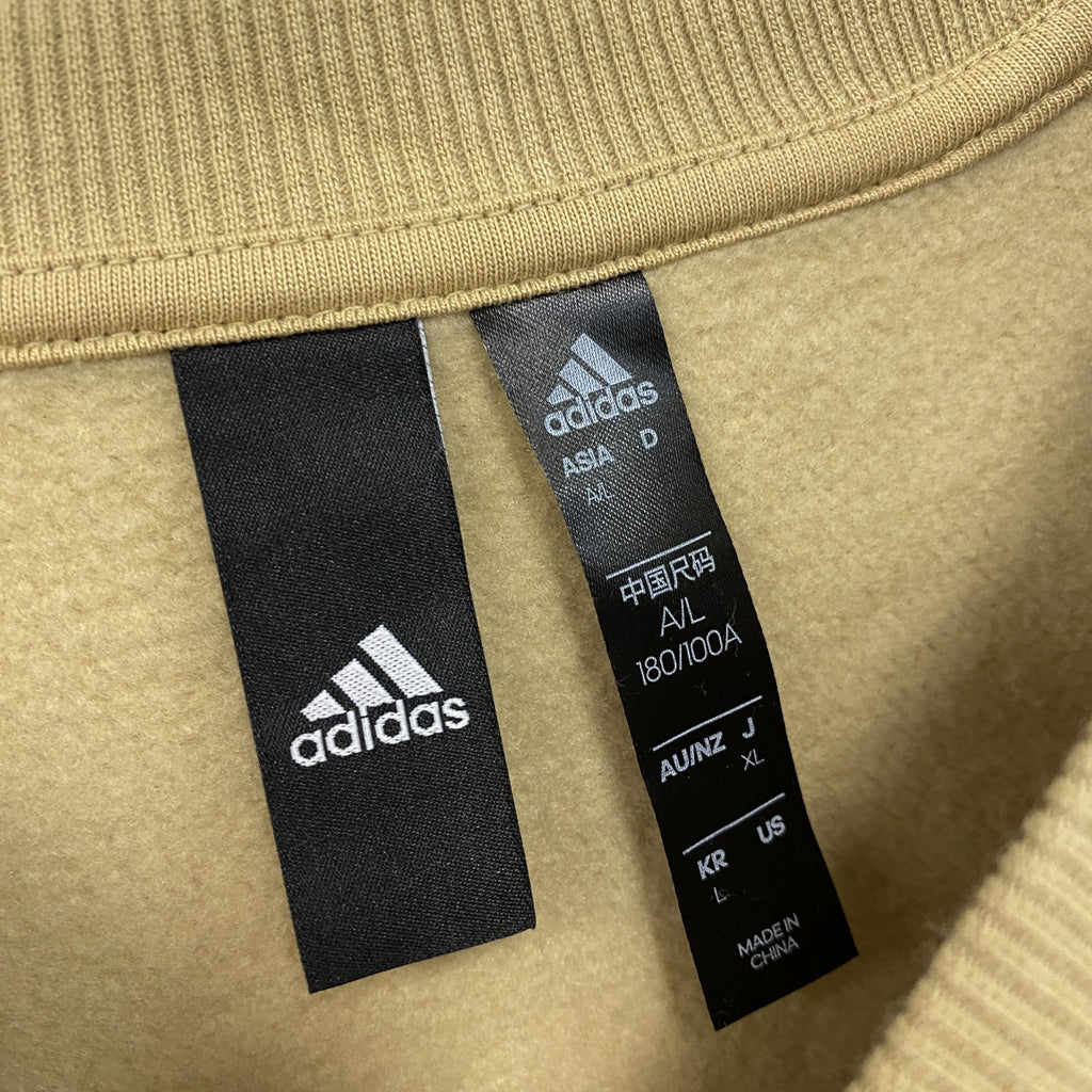 adidas　アディダス　スウェット/トレーナー　ベージュ　XLサイズ　古着