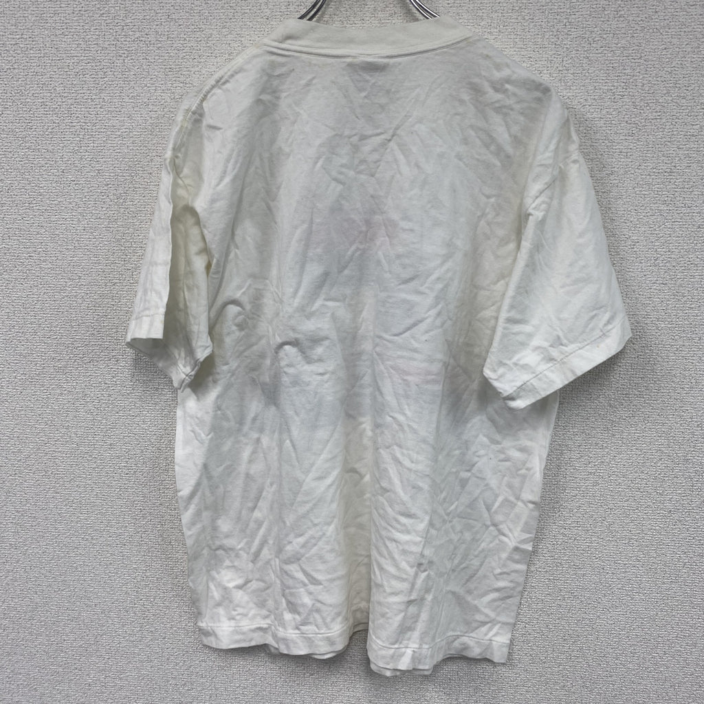 90s　FILA　フィラ　半袖Tシャツ　ヴィンテージ　白　ホワイト　Mサイズ　古着