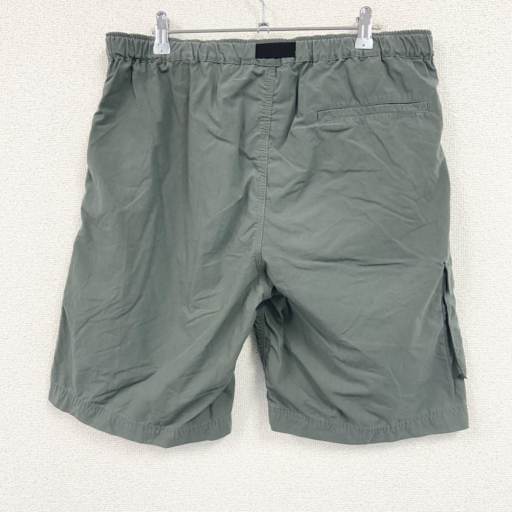 OLD UNIQLO　オールドユニクロ　ハーフナイロンパンツ/ショートパンツ　オリーブグリーン　Lサイズ　古着