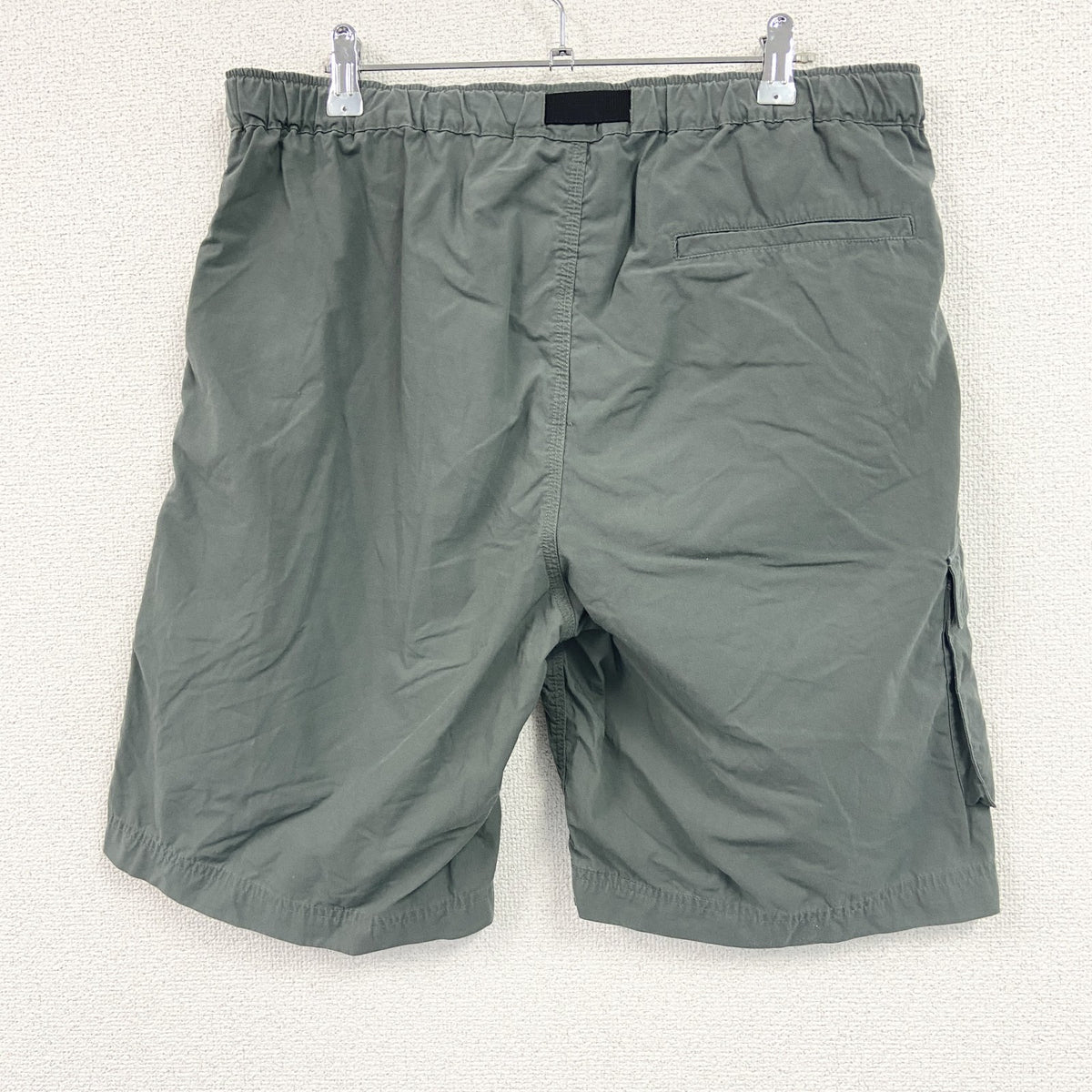OLD UNIQLO　オールドユニクロ　ハーフナイロンパンツ/ショートパンツ　オリーブグリーン　Lサイズ　古着