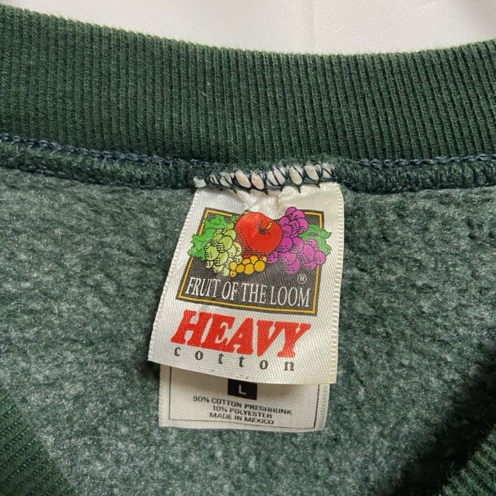 FRUIT OF THE LOOM フルーツオブザルーム　長袖デザインスウェット　トレーナー　レトロ　Lサイズ　古着