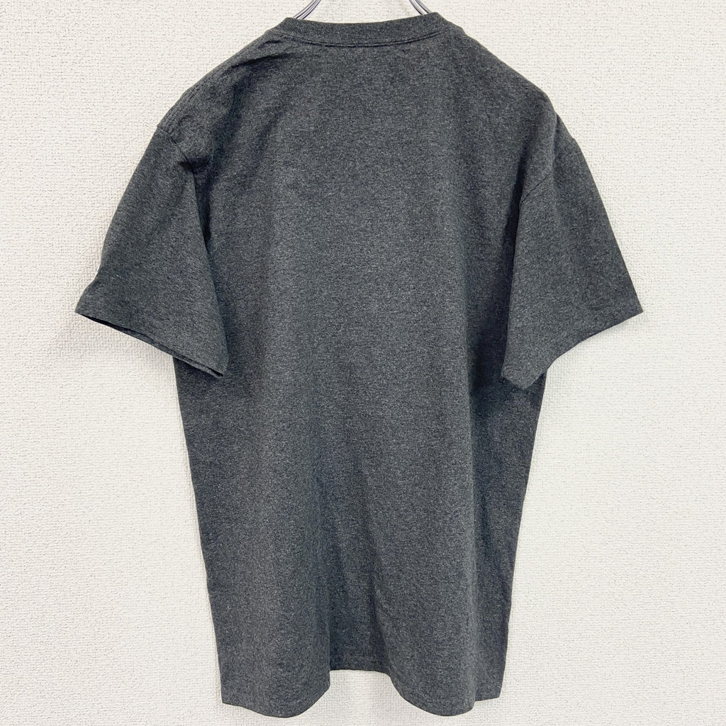 champion　チャンピオン　半袖カレッジプリントTシャツ　大学　クルーネック　TROJANS　グレー　灰色　Mサイズ　古着