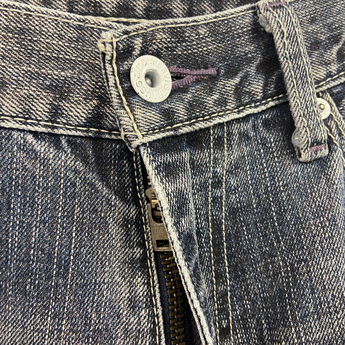 Levi's　リーバイス　デニムパンツ/ジーンズ　ジップフライ　インディゴグレー　W31サイズ メンズ コットン 古着