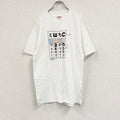 ～00s　Hanes　ヘインズ　半袖Tシャツ　シングルステッチ　by GINZA Q-TO　白　ホワイト　Lサイズ カットソー メンズ コットン 古着