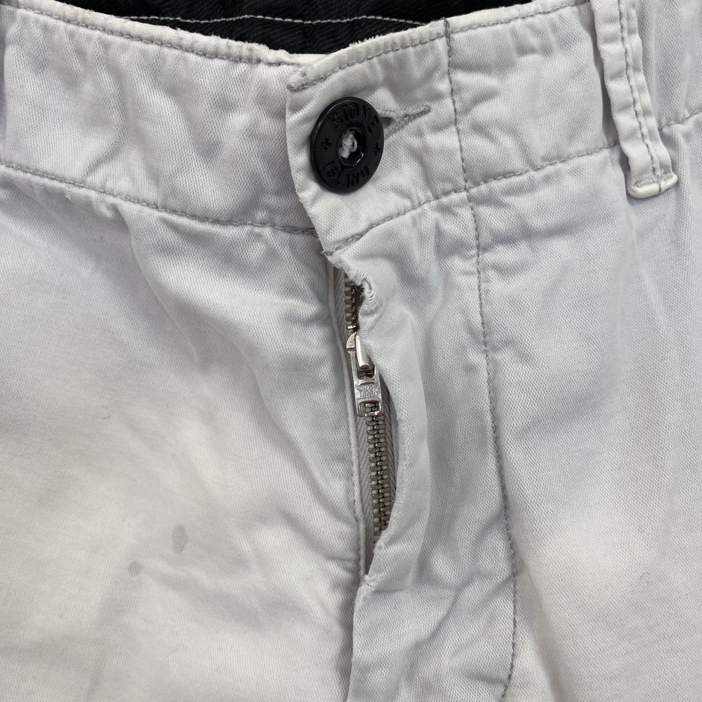 STONE ISLAND　ストーンアイランド　スキニーパンツ　ジップフライ　白　ホワイト　W29サイズ