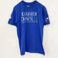 NIKE　ナイキ　半袖プリントTシャツ　ハンマーダウン　青　ブルー　クルーネック　レトロデザイン　Mサイズ　古着