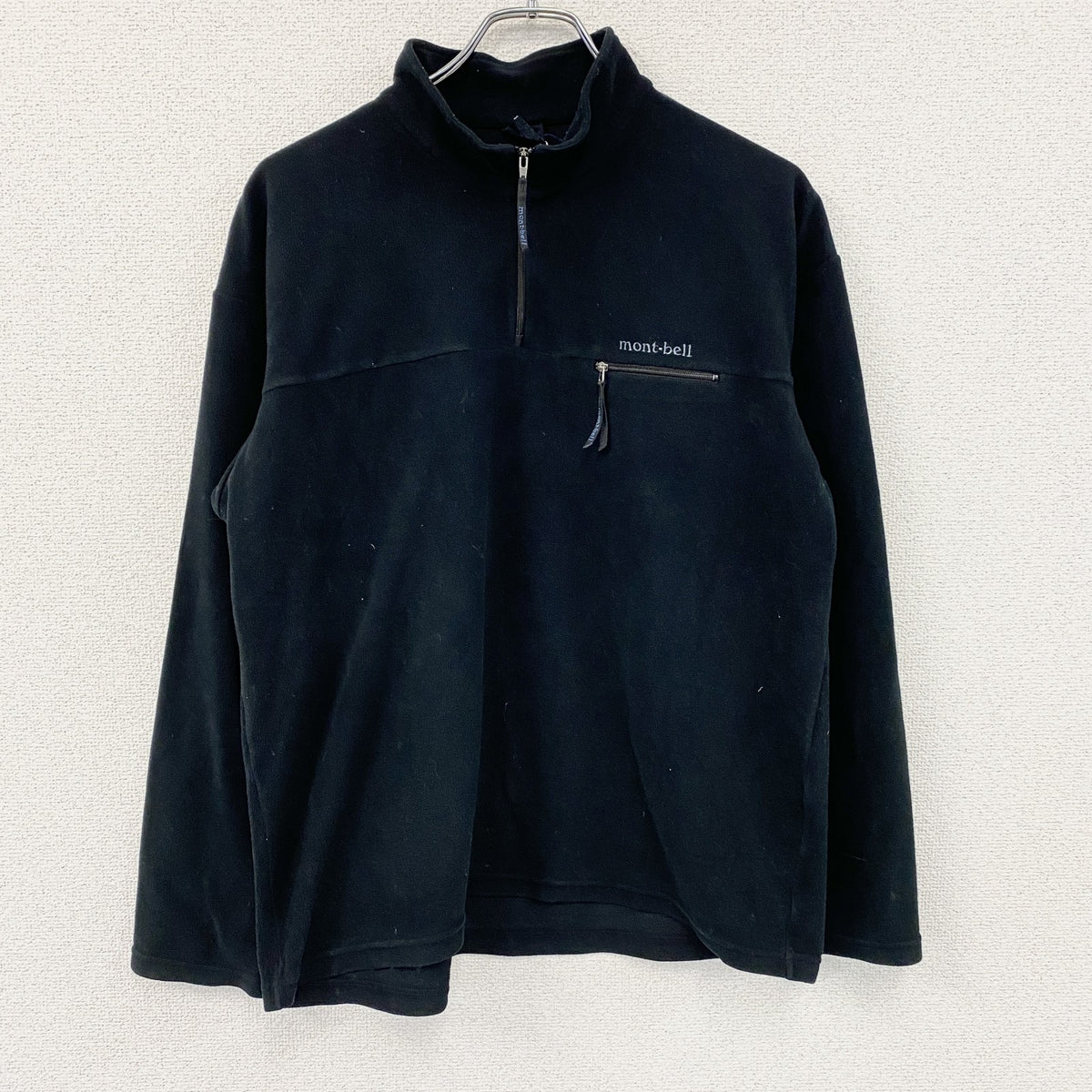 Mont-bell　モンベル　ハーフジップフリースジャケット　黒　ブラック　Lサイズ　古着