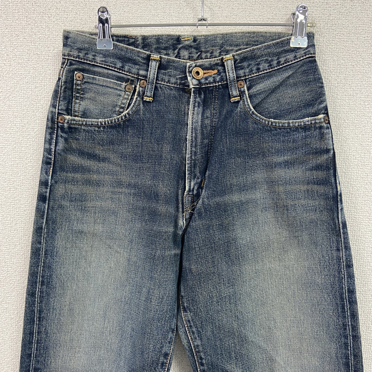 EDWIN　エドウィン　デニムパンツ/ジーンズ　ジップフライ　インディゴ　W28サイズ メンズ 古着
