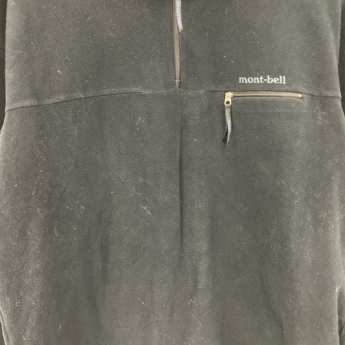 Mont-bell　モンベル　ハーフジップフリースジャケット　黒　ブラック　Lサイズ　古着