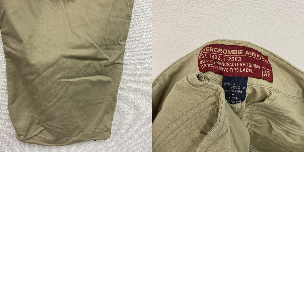 Abercrombie&Fitch　アバクロンビー&フィッッチ　カーゴパンツ　ジップフライ　ベージュ　Mサイズ　古着