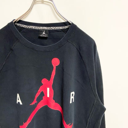 古着 used　NIKE ナイキ　JORDAN ジョーダン　長袖クルーネックスウェット　トレーナー　ビックロゴプリント　Lサイズ