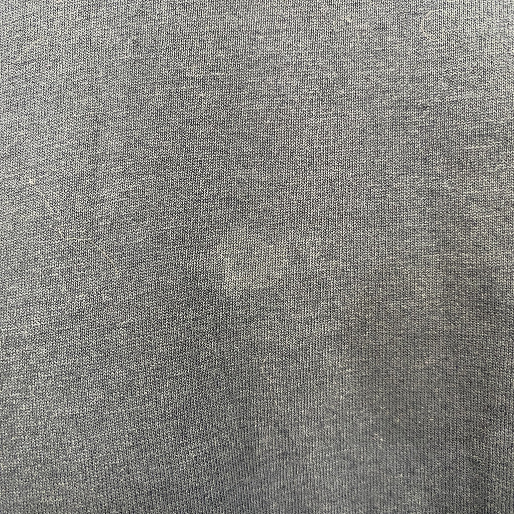 FABEC　半袖カラフル刺繍Tシャツ　カナダ製　カジュアルデザイン　レトロ　クルーネック　ネイビー　紺　Lサイズ　古着