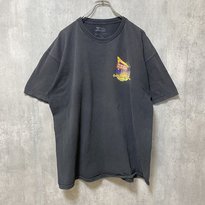 古着 used　IN-N-OUT BURGER　インアウトバーガー　半袖プリントTシャツ　黒　ビッグシルエット　XLサイズ