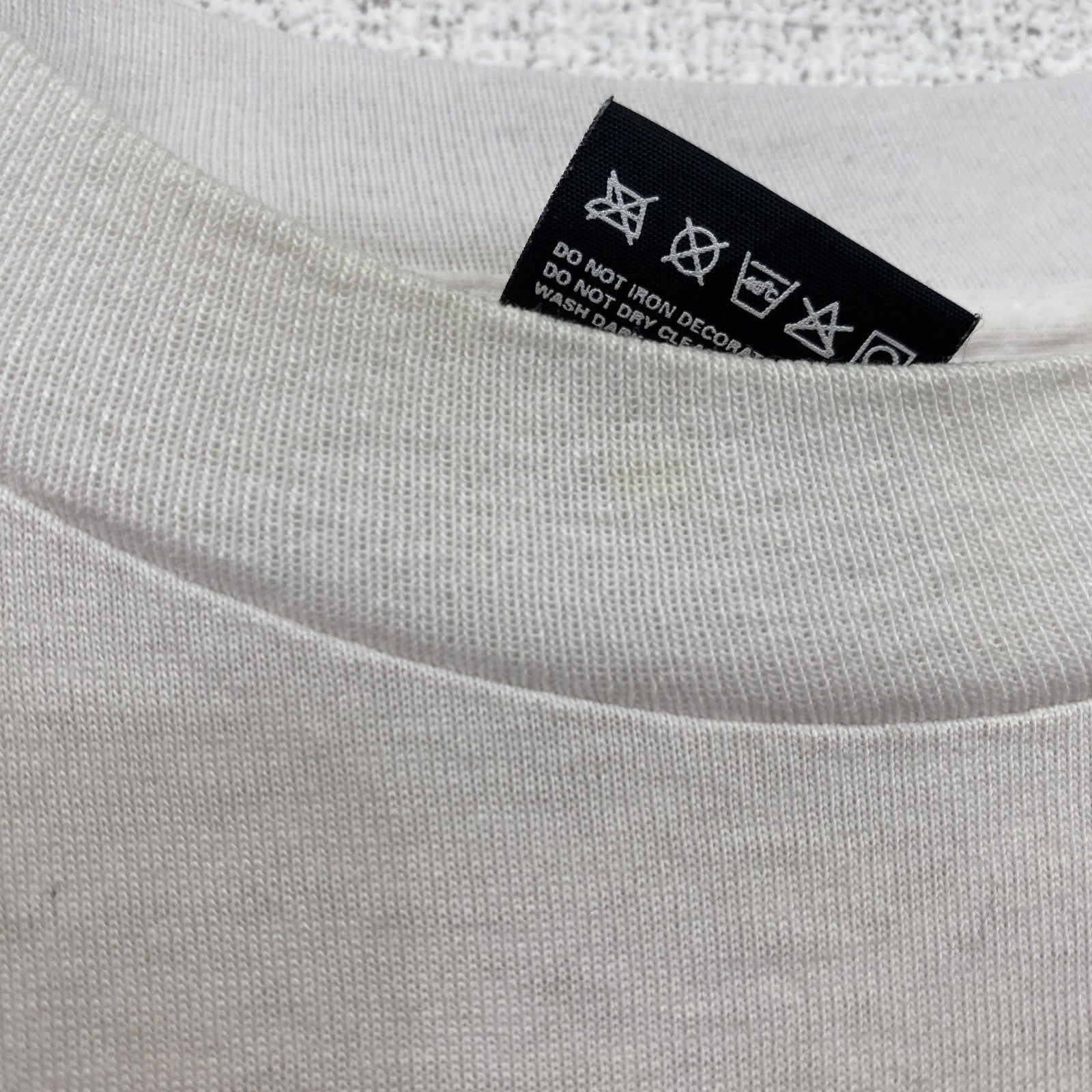 FURUIT OF THE LOOM　半袖プリントTシャツ　US製　カジュアル　レトロ　クルーネック　白　ホワイト　Lサイズ　古着