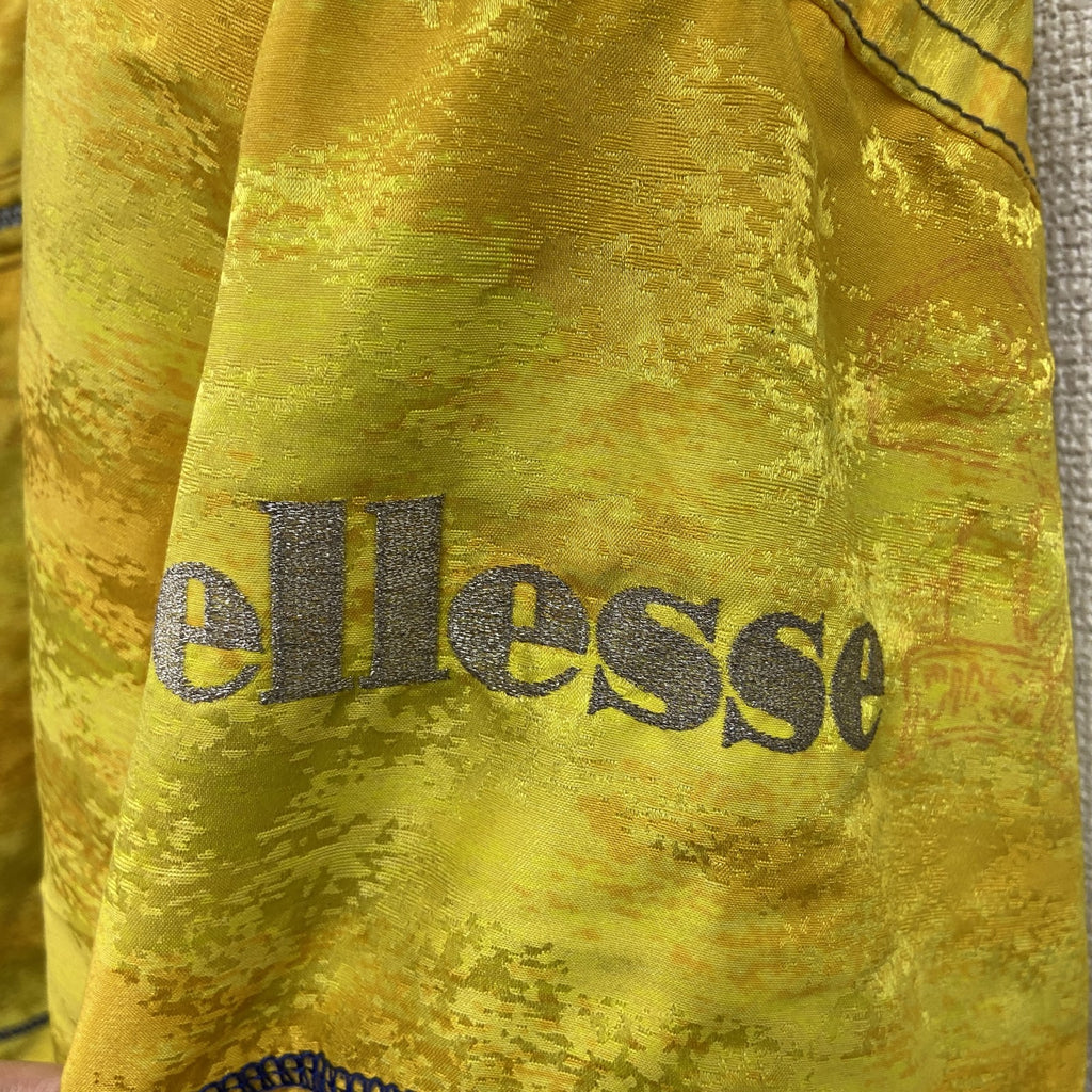 ellesse　エレッセ　スキージャケット/ハーフジップスノーウェア　アノラックパーカー　黄色　イエロー　Mサイズ　古着