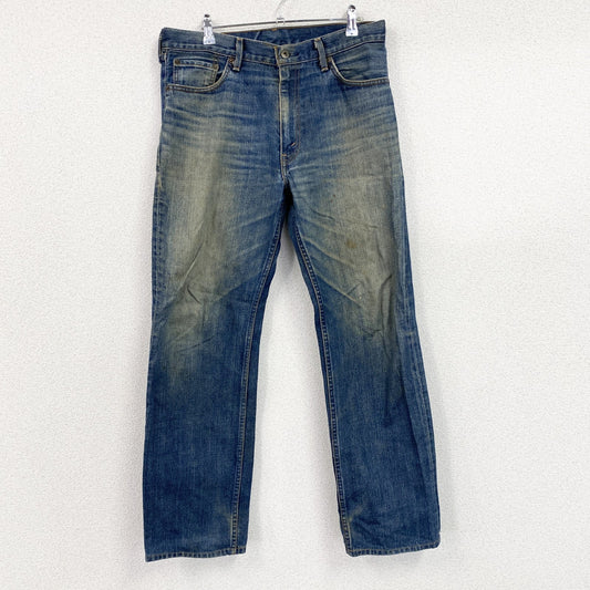 00s　Levi’ｓ　リーバイス　502　デニムパンツ/ジーンズ　縦落ち　ヒゲ　ジップフライ　インディゴ　W34サイズ