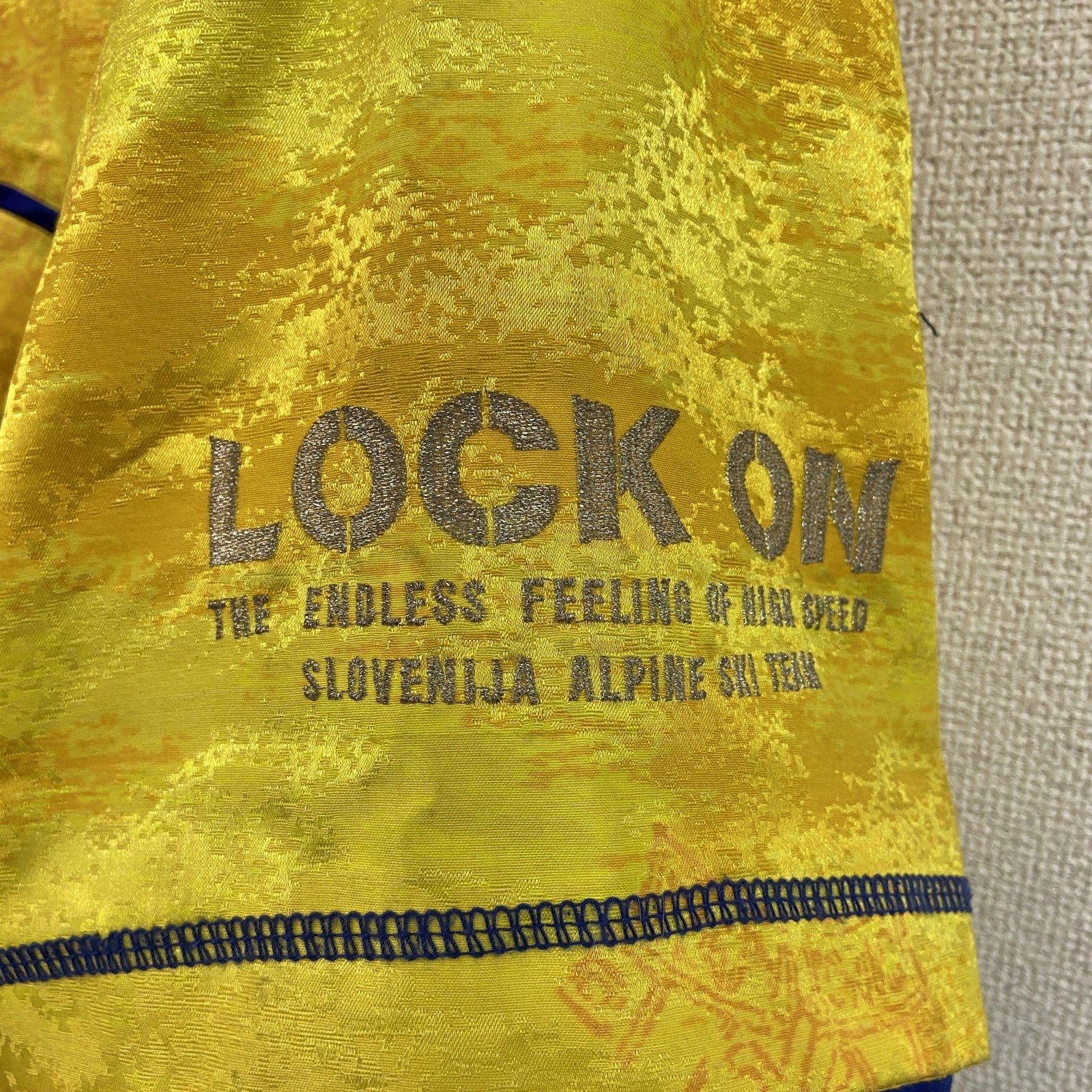 ellesse　エレッセ　スキージャケット/ハーフジップスノーウェア　アノラックパーカー　黄色　イエロー　Mサイズ　古着