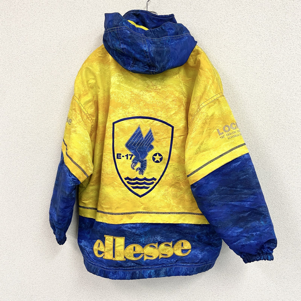 ellesse　エレッセ　スキージャケット/ハーフジップスノーウェア　アノラックパーカー　黄色　イエロー　Mサイズ　古着