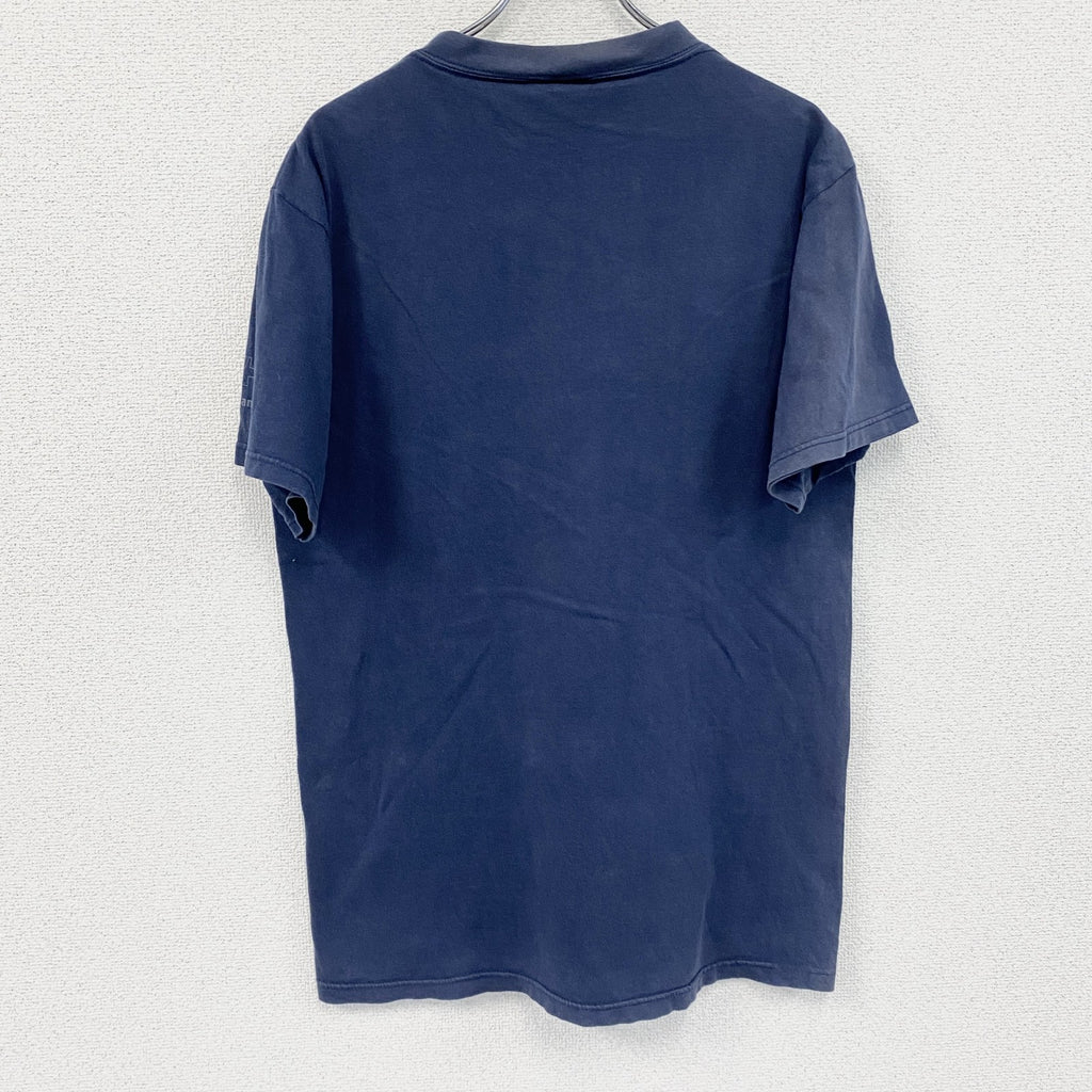 90s　HELLY HANSEN　ヘリーハンセン　半袖プリントTシャツ　ヴィンテージ　紺　ネイビー　古着