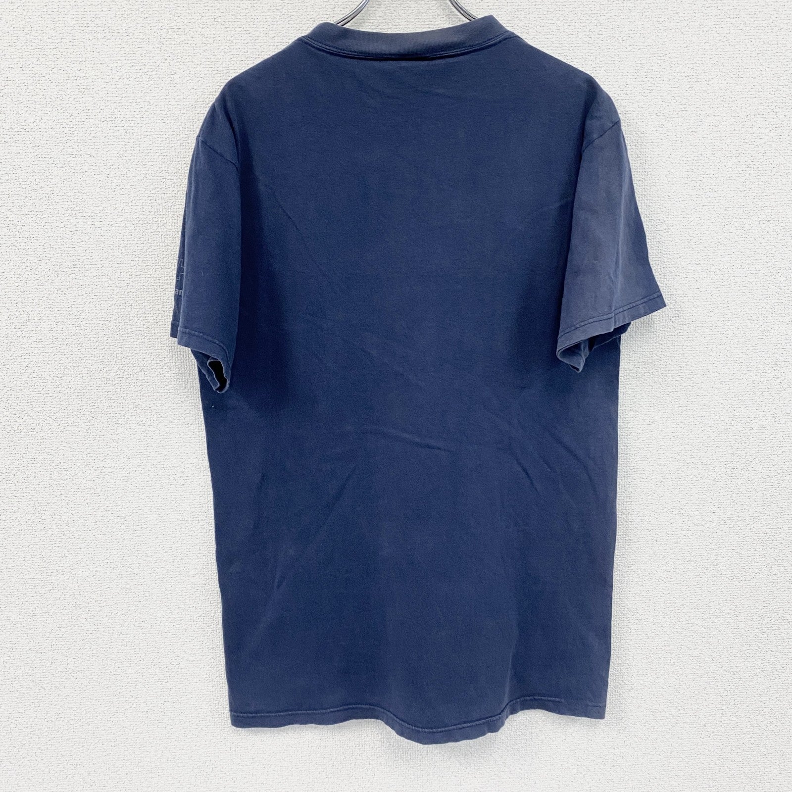 90s　HELLY HANSEN　ヘリーハンセン　半袖プリントTシャツ　ヴィンテージ　紺　ネイビー　古着