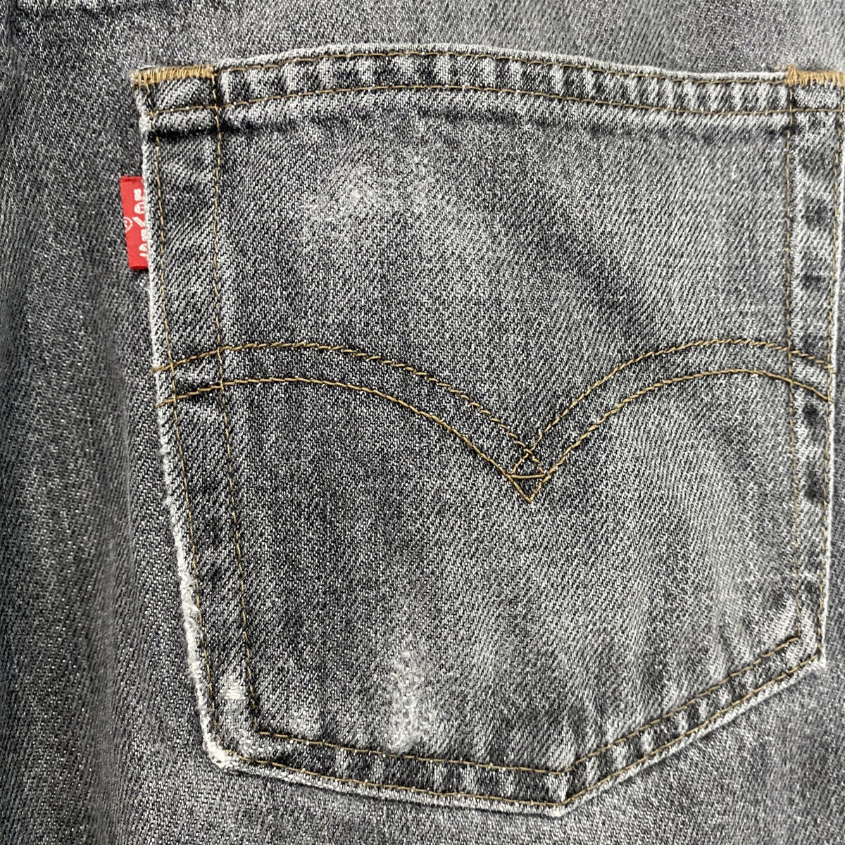 Levi’s　リーバイス　503　ブラックデニムパンツ/ジーンズ　ジップフライ　黒　ブラック　インディゴ　32サイズ　古着