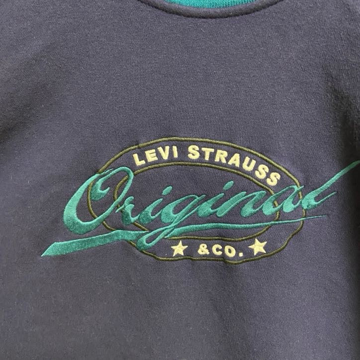 Levi’s リーバイス　長袖クルーネックスウェット　トレーナー　バイカラー　ビックシルエット　XLサイズ　古着