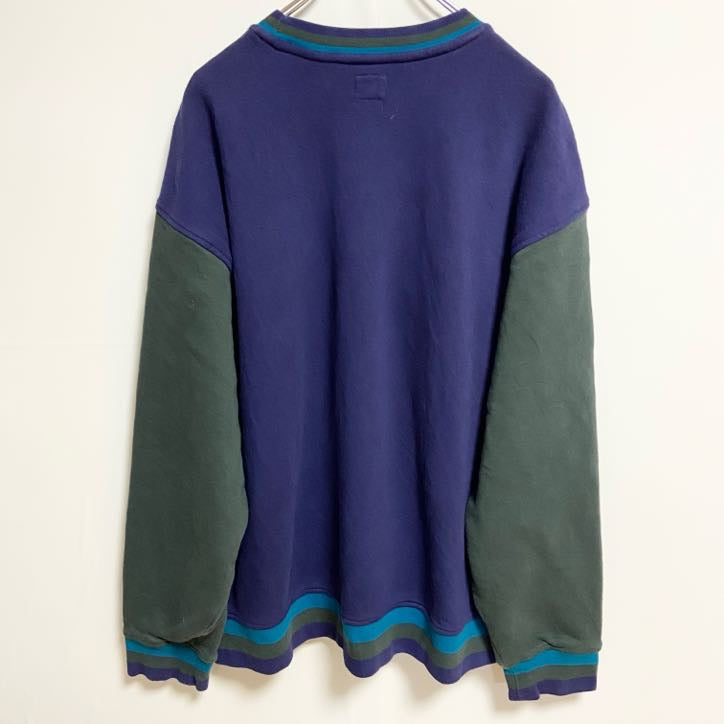 Levi’s リーバイス　長袖クルーネックスウェット　トレーナー　バイカラー　ビックシルエット　XLサイズ　古着