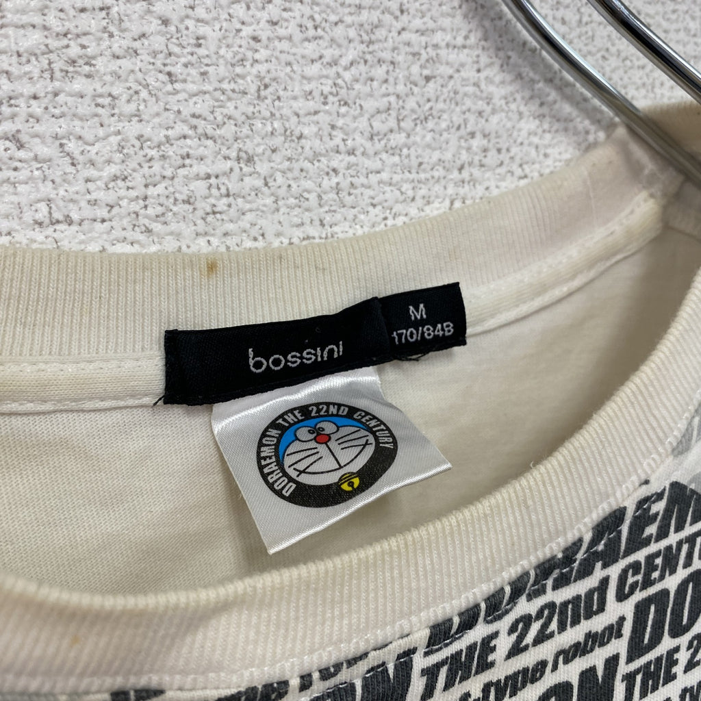 bossini　ドラえもん　半袖プリントTシャツ　キャラクターT　白　ホワイト　Ｍサイズ　古着