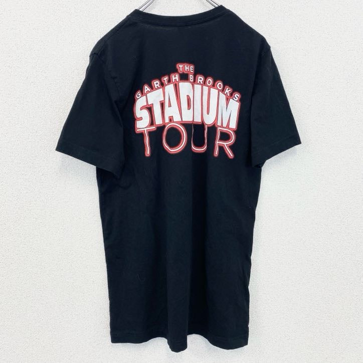 CANVAS　GARTH BROOKS　半袖スタジアムツアーTシャツ　SALT LAKE CITY　黒　ブラック　Mサイズ　古着
