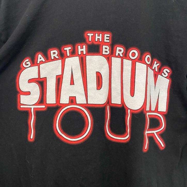CANVAS　GARTH BROOKS　半袖スタジアムツアーTシャツ　SALT LAKE CITY　黒　ブラック　Mサイズ　古着