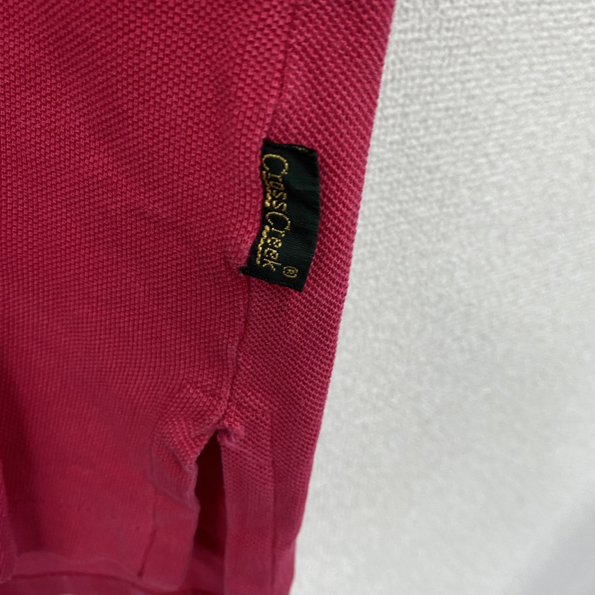 90s　Crazy Shirt　クレイジーシャツ　半袖Tシャツ　刺繍ロゴ　ヴィンテージ　ピンク　Mサイズ　古着