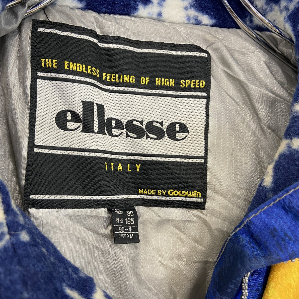 ellesse　エレッセ　スキージャケット/ハーフジップスノーウェア　アノラックパーカー　黄色　イエロー　Mサイズ　古着