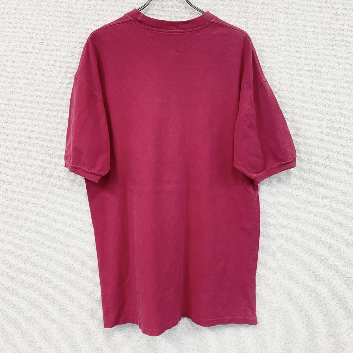 90s　Crazy Shirt　クレイジーシャツ　半袖Tシャツ　刺繍ロゴ　ヴィンテージ　ピンク　Mサイズ　古着