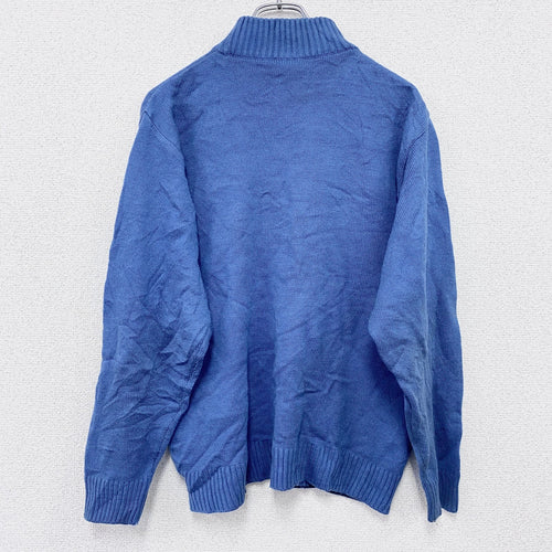 00s　adidas　アディダス　アクリルニットセーター　ヴィンテージ　水色　ライトブルー　XSサイズ　古着