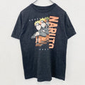 NARUTO　うずまきナルト疾風伝　メキシコ製　半袖アニメキャラクタープリントTシャツ　グレー　灰色　Lサイズ　古着