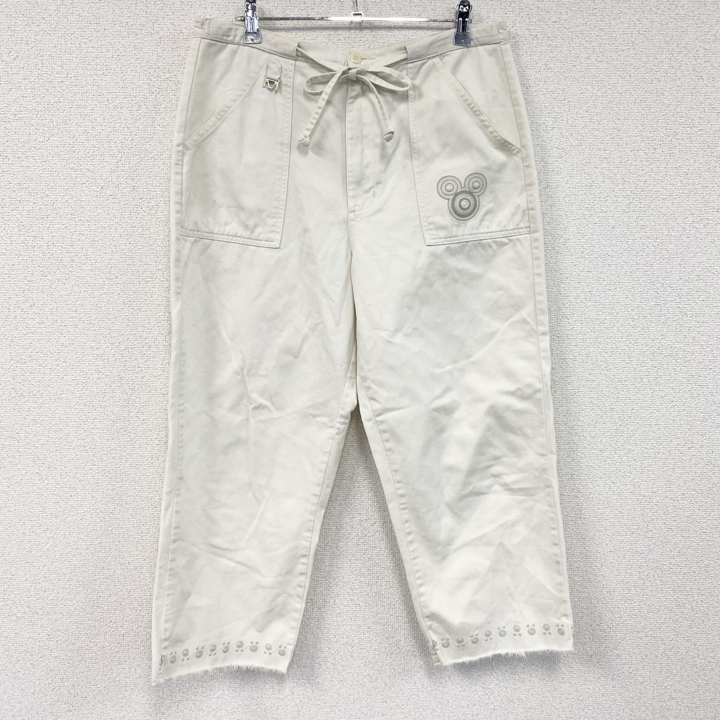 Disney　ディズニー　Mickey Mouse　ミッキーマウス　ワイドパンツ /イージーパンツ　白　ホワイト　Mサイズ