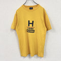 TOMMY HILFIGER　トミーヒルフィガー　半袖プリントTシャツ　黄色　イエロー　XSサイズ カットソー メンズ コットン 古着