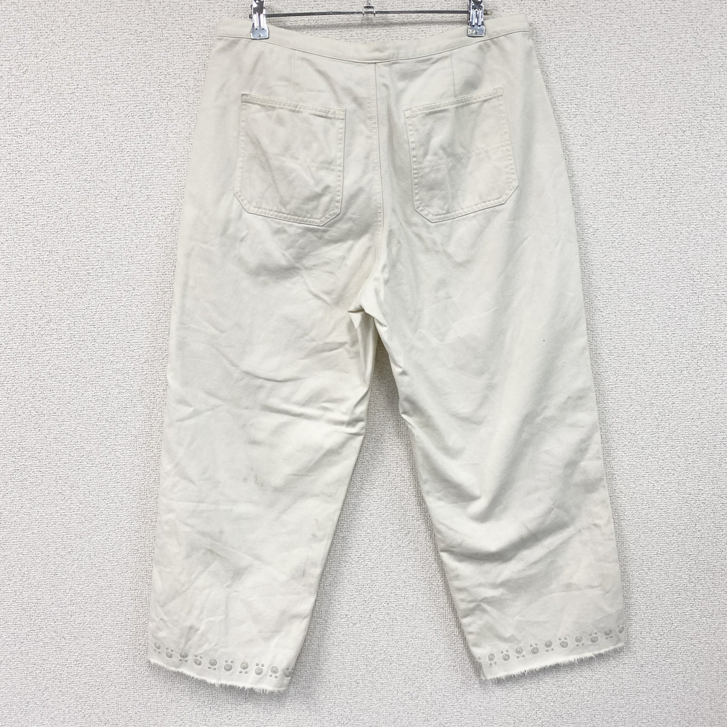 Disney　ディズニー　Mickey Mouse　ミッキーマウス　ワイドパンツ /イージーパンツ　白　ホワイト　Mサイズ