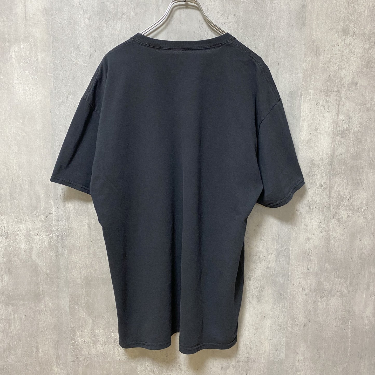 古着 used　アイアンメイデン　CHANEL　BLEACH　半袖プリントTシャツ　黒　ブラック　ビッグシルエット　XLサイズ