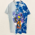 NARUTO　うずまきナルト疾風伝　半袖アニメキャラクタープリントTシャツ　青　ブルー　Mサイズ　古着