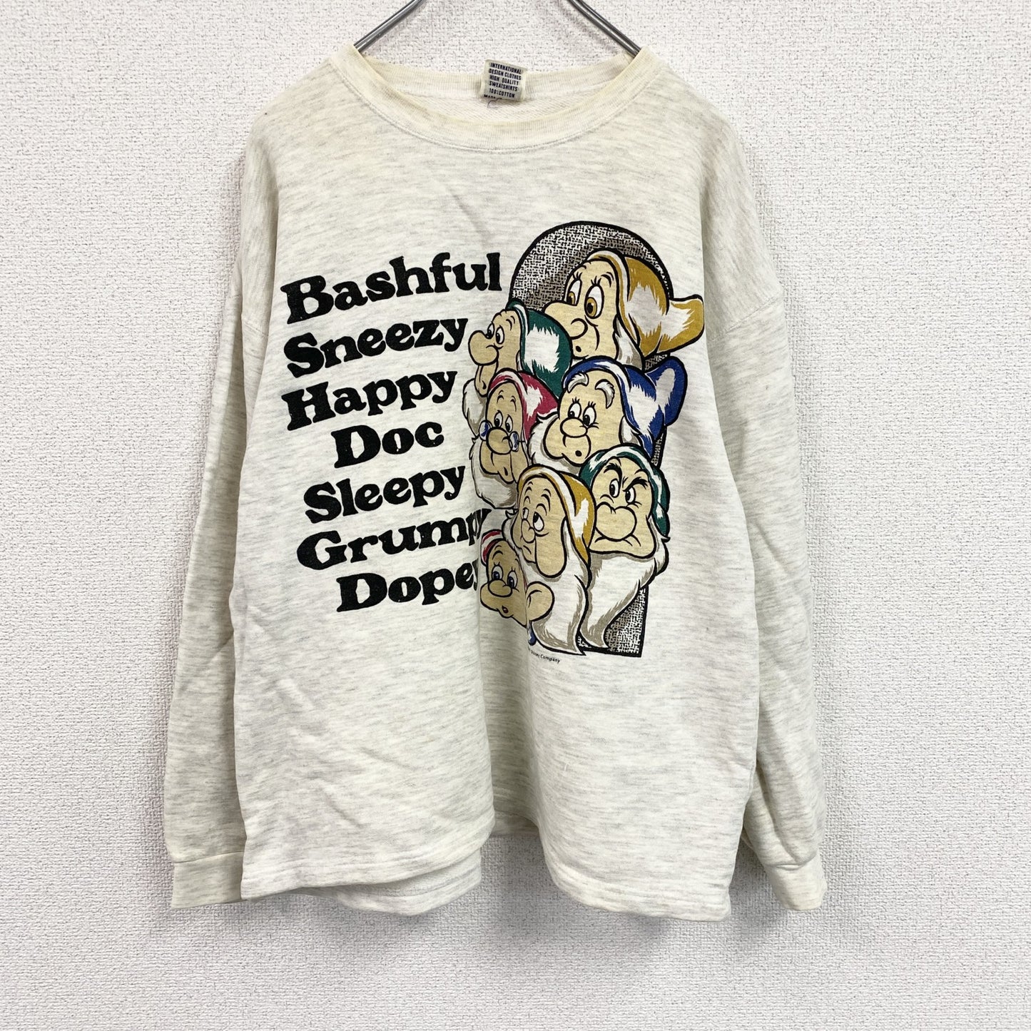 Disney　ディズニー　Dia Club　七人の小人　スウェット/トレーナー　オートミール　M-Lサイズ