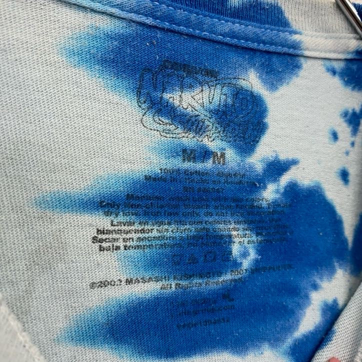 NARUTO　うずまきナルト疾風伝　半袖アニメキャラクタープリントTシャツ　青　ブルー　Mサイズ　古着