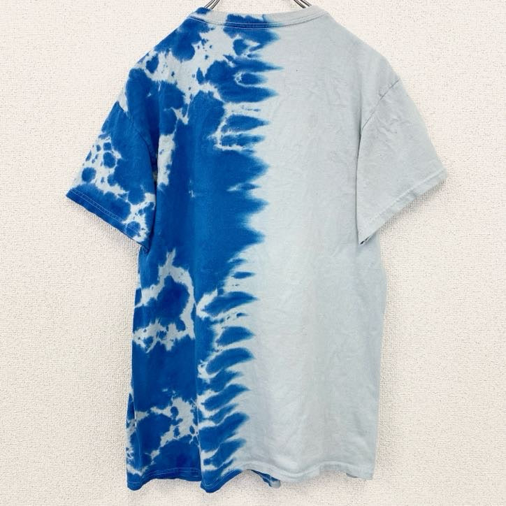 NARUTO　うずまきナルト疾風伝　半袖アニメキャラクタープリントTシャツ　青　ブルー　Mサイズ　古着