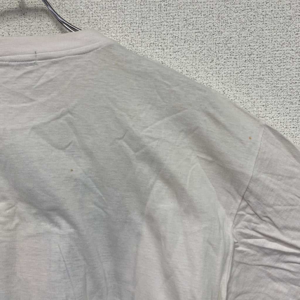 kasei　半袖プリントTシャツ　バレーボール　スポーツ　ビッグシルエット　白　ホワイト　古着