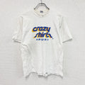 ～90s　crazy shirt　クレイジーシャツ　半袖プリントスーベニアTシャツ　シングルステッチ　白　ホワイト　Mサイズ　　ヴィンテージ　古着