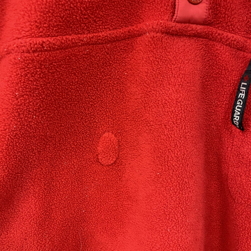 LIFE GUARD　ハーフジップフリースジャケット　赤　レッド　Lサイズ　古着