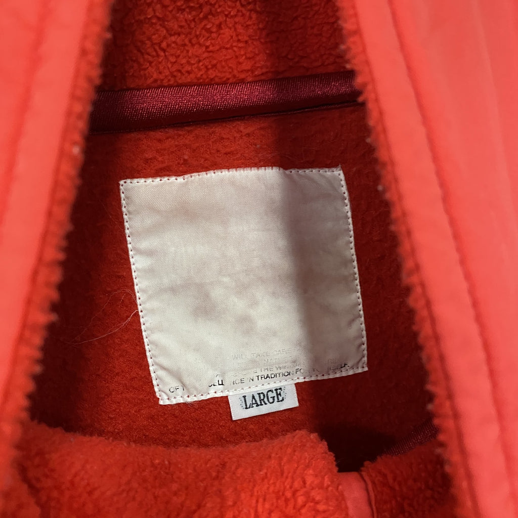 LIFE GUARD　ハーフジップフリースジャケット　赤　レッド　Lサイズ　古着