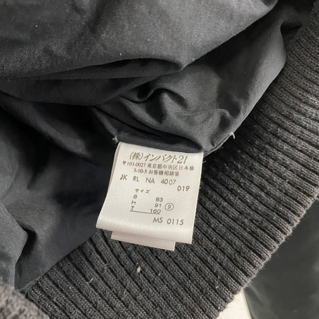 RALPH LAUREN　ラルフローレン　キルティングダウンジャケット　ダウン90%　黒　ブラック　9サイズ　古着